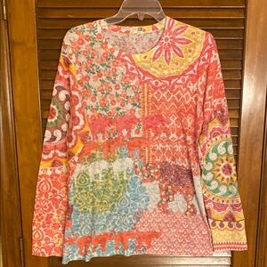 Bohemian Elephant Print Women's Top